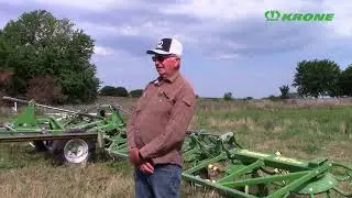 Doyle Richards loves his Krone KW 1300 Tedder