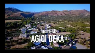 AGIOI DEKA Ά&gamma;&iota;&omicron;&iota; &Delta;έ&kappa;&alpha; Drone 4K CRETE GREECE Gortys Ultra HD