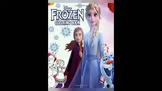 Elsa Anna colouring book