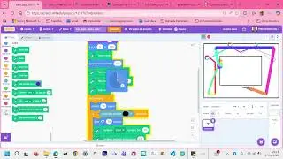 Programa con Scratch el movimiento de un personaje cambiando de &aacute;ngulo al chocar con el color negro.