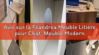 Avis sur la Feandrea Meuble Liti&egrave;re pour Chat, Meuble Moderne Cache-Liti&egrave;re, Entr&eacute;e par Devant, Doub