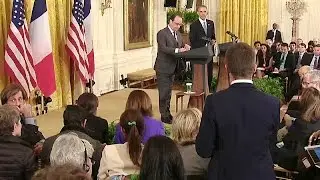 President Obama and President Hollande Hold a Joint Press Conference
