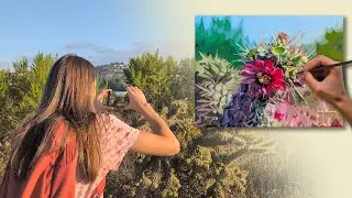 From Photo to Painting | Acrylic Art Inspired by Nature