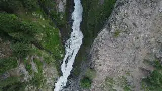 Mirha Waterfall - Kharkhari Lake || Kalam [4K] Drone shot موت کا راستہ