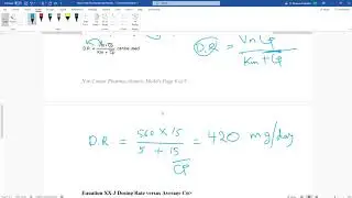 Non Linear Pharmacokinetics Part II