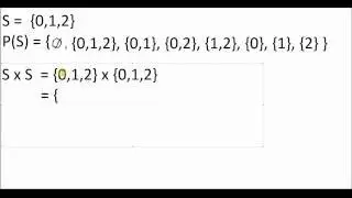 Power Set, Cartesian Product, Cardinality