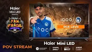 HAIER FAN AND FRAGS | BGMI | DAY 3 | POV STREAM | iQOORGExLevi | #iQOO15