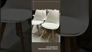 Set of 4 White Dining Chairs &ndash; Modern Style & Great Value