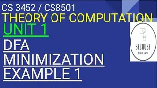 1.4.1 Minimization of DFA Example 1 in Tamil