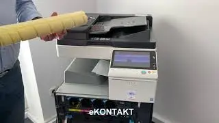 KONICA MINOLTA C258 (oraz C224e) jak WYMIENIĆ TONER w urządzeniu, instrukcja krok po kroku. eKONTAKT