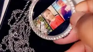 Customer Unboxing - Iced Custom Photo Pendant
