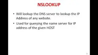 1. Базовые сетевые команды — Компьютерные сети — Демонстрация 1 — #ping, #netstat,#tracert, #nslo...