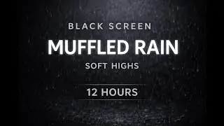 Black Screen Muffled Rain (Low) | Sleep-Friendly • No Talking (11:59:30)