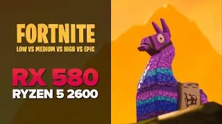 Fortnite Chapter 2 | RX 580 + Ryzen 5 2600 | Frame Rate Comparison