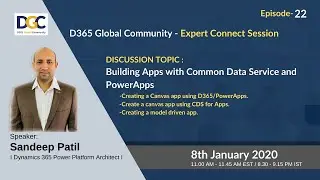 Episode-22 Building Apps with Common Data service and PowerApps