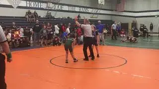 Elise winning 7th grader at girls Norcal wrestling tournament