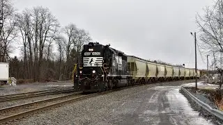 End of the Year Sunbury Line Railfanning. Highhoods, Locals, and More.