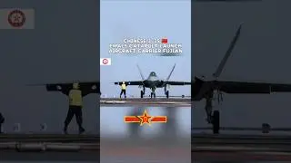 J-35 Catapult Launch 🇨🇳 Chinese Aircraft Carrier Fujian 🇨🇳 Stealth Jet Shenyang J-35 EMALS Launch