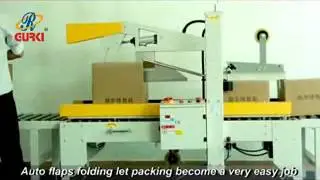 semi-auto flaps folding case sealer packing machine from china