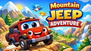 Mountain Jeep Adventure 🚙🏔️ | Fun Vehicle Song for Kids | 3D Animation