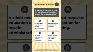 NCLEX RN Practice Exam Question (Professional Standards Q1) #nclex #nursingstudent #nursing