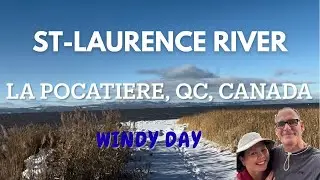 Fleuve St-Laurent en hiver, Kamouraska, Quebec, Canada