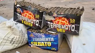 Tormenta Silbato - Terremoto - Traca 50m || El Gato Pirotecnia