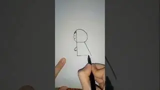 Easy way to draw a girl with raincot #mahnoor #art