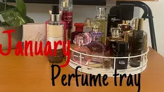 MY JANUARY 2024 PERFUME TRAY ADDING MY CHRISTMAS FRAGRANCES
