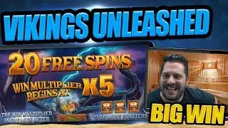 VIKINGS UNLEASHED STREAKING SLOT WIN!! MERRY CHRISTMAS ALL!
