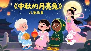 【中秋节日故事】：The Jade Rabbit & Moon Goddess 🌕 | Mid-Autumn Festival Story for Kids in Chinese & English
