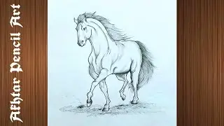 A Horse Drawing Easy Step by Step, Horse Picture Pencil Sketch, Animal Drawing Tutorial 2025