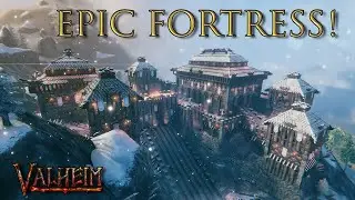 Epic Valheim Castle! The Temple of Skadi!