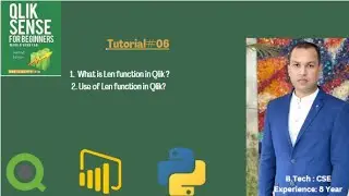 What is LEN, Len funcation in Qlik,Qlik Sense, Qlikview?  Quantifying Length-LEN String Function?