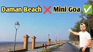 Mini Goa Near Gujarat! 🌴 Beach Party & Fun with Friends 2026 🌊 #biharibabuvlogs #Damanbeach 