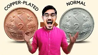 How to Copper Plate a Coin at Home   Experiment By  Blade XYZ   Hindi