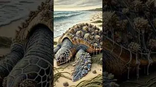 Rescue Sea Turtles, Removing Barnacles from Poor Sea Turtles Compilation 🐢🔪🧼🫶❤️ #shorts   #asmr