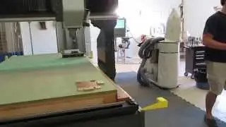 Gretchen, our Haas GR-712 CNC router is put through her paces