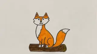 How to draw a fox @AlliesArtforKids 
