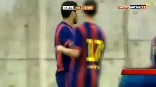 Luis Suarez First Goal Barcelona- Barcelona  B vs Indonesia U 19 (24/09/2014)