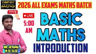 🛑LIVE 2026 ALL EXAMS MATHS BATCH | BASIC MATHS #basicmaths #basics #mathsbasics   (@TNPSC_MATHS-98.