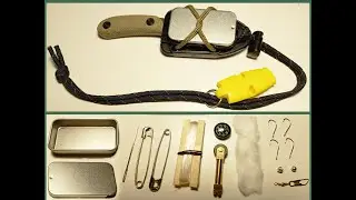 ESEE CANDIRU neck knife with micro survival/bushcraft kit (DIY)