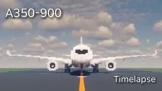 Minecraft Timelapse | JAL A350-900