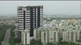 Noida Twin towers Building Collapse Demolition #noida Illegal Construction