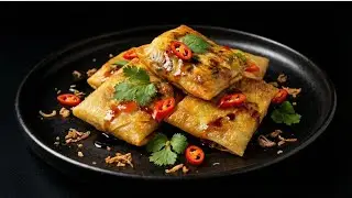 Crispy Tofu Egg Parcels 🥟 | Relaxing Night Cooking with Soft Sounds