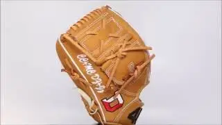 44 Pro Custom Baseball Glove Signature Series Tan White Two Piece