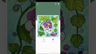 Lush grapes from paint by number (fruit mandala collection)