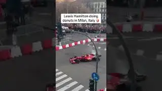 Lewis Doing Donuts In Milan🔥