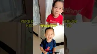 Perbedaan Keizo pecahin balon umur 2 & 6 tahun mana yg lebih berani😁