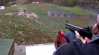 Shooting cinder blocks at Randy's Range